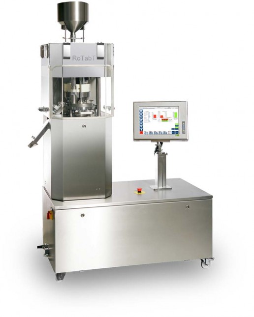 compact and mobile R&D tablet press